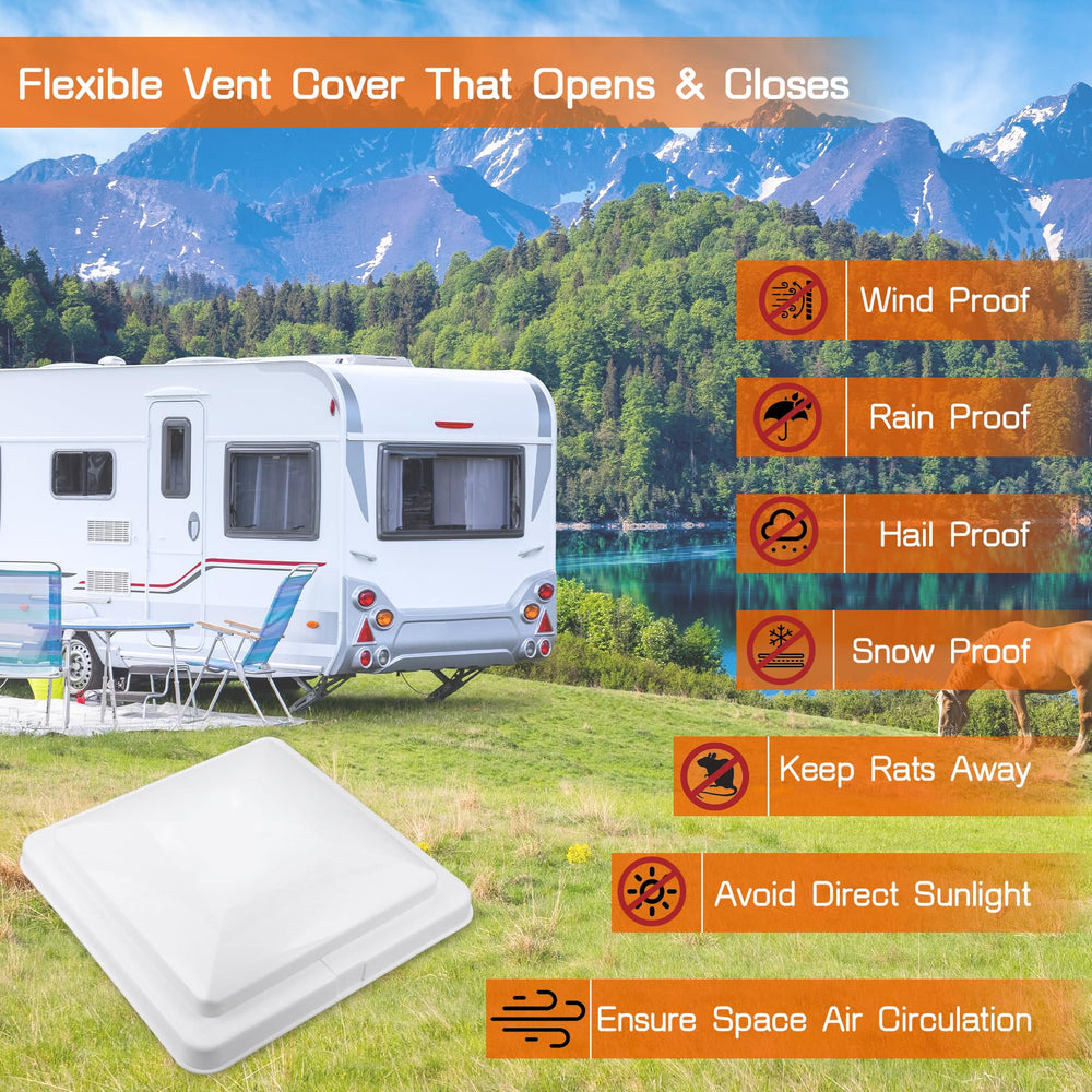 Sporthfish universal-fit vent cover works with many roof vent brands