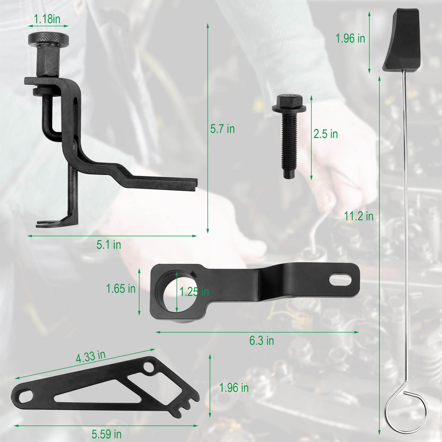 Sporthfish cam phaser holding tool secures phaser for safe removal