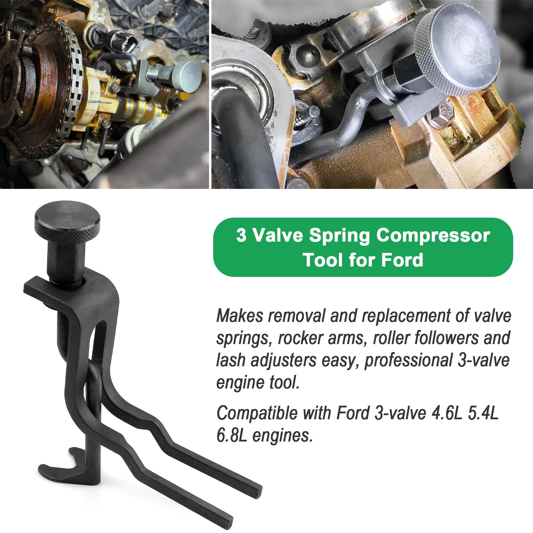 Sporthfish timing chain locking tool maintains tension during cam work