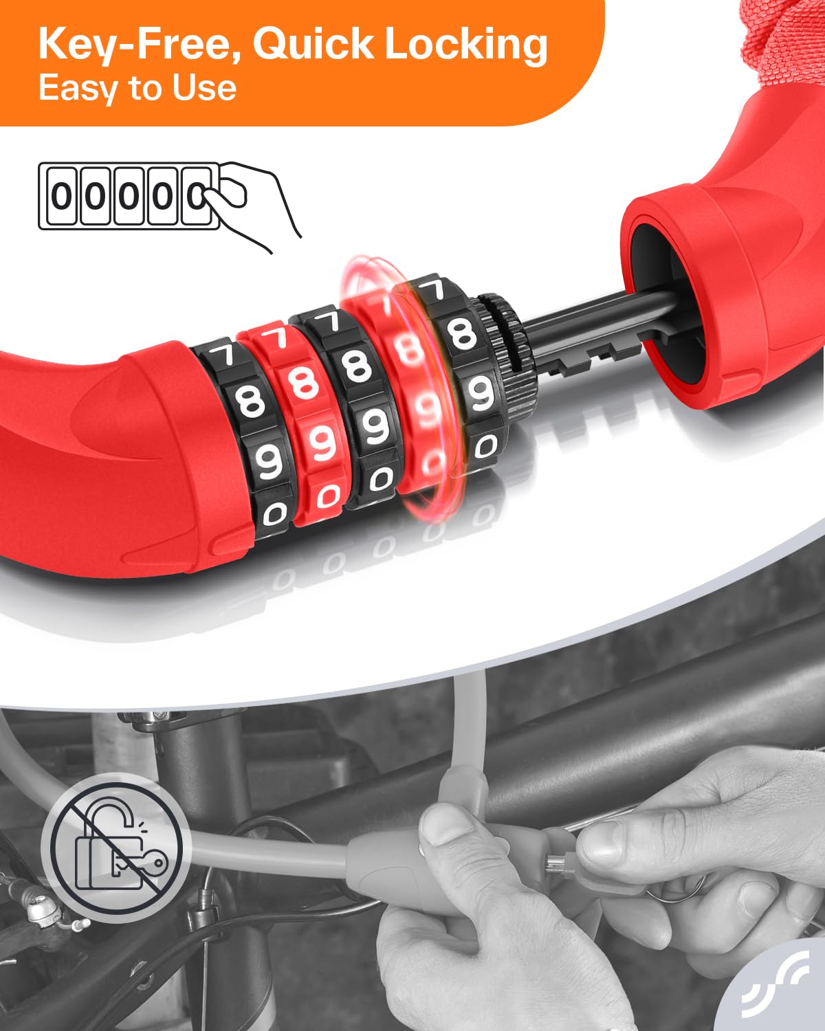 Sportneer lock core made of zinc alloy for enhanced durability