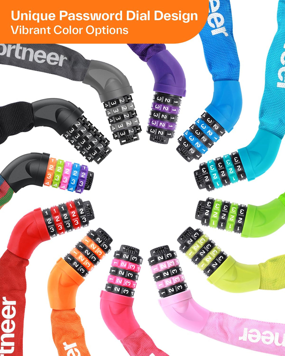 Sportneer dustproof cap protects the lock from rain and dust.