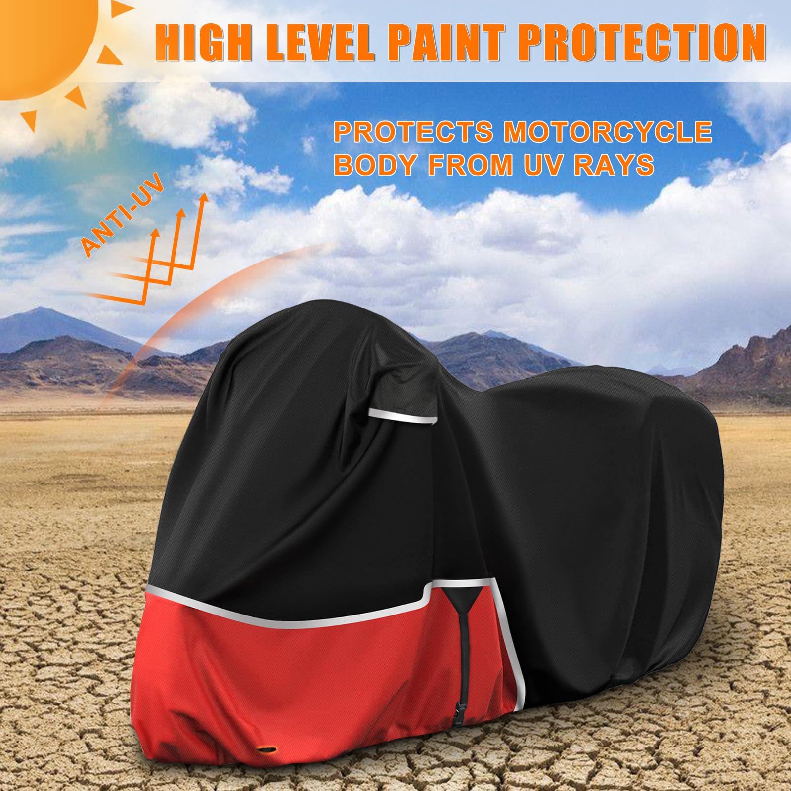 Sportuli all-weather protection covers sun, rain, snow, and dust.