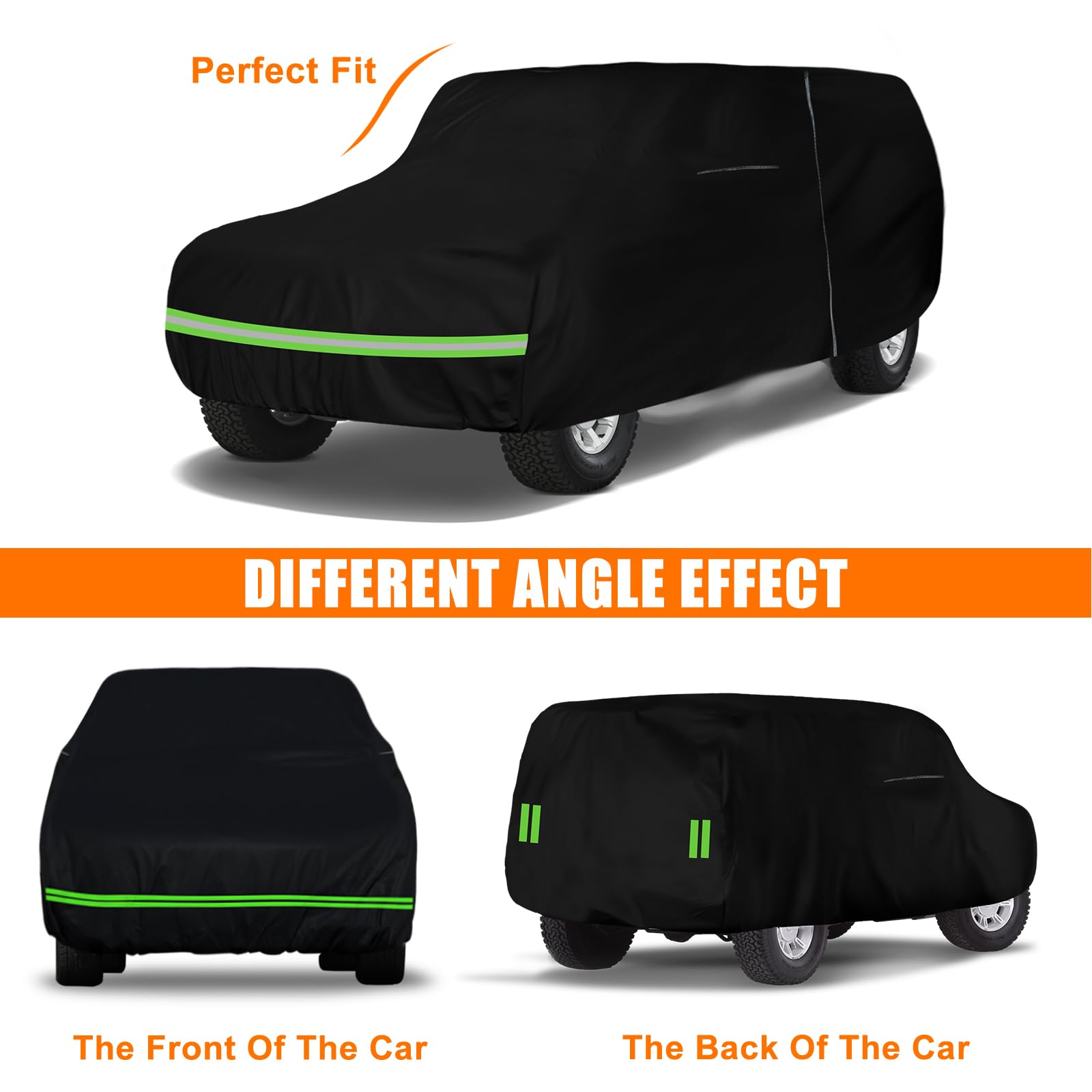 Sportuli Bronco cover windproof bands secure a snug fit in windy weather.