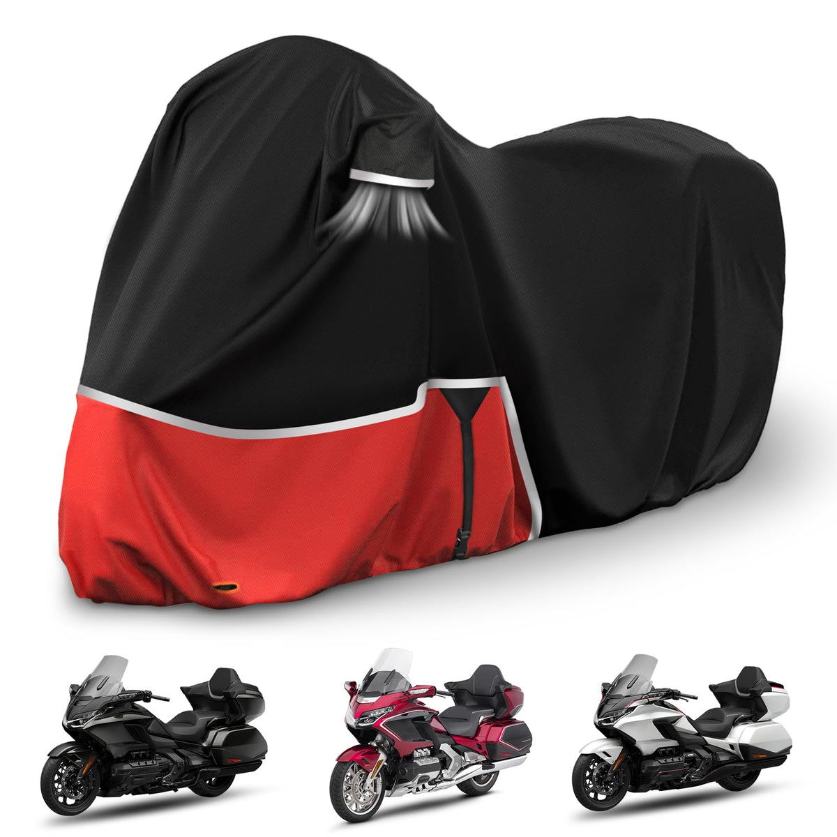Sportuli Honda Goldwing cover compatibility with trunk models for secure fit.