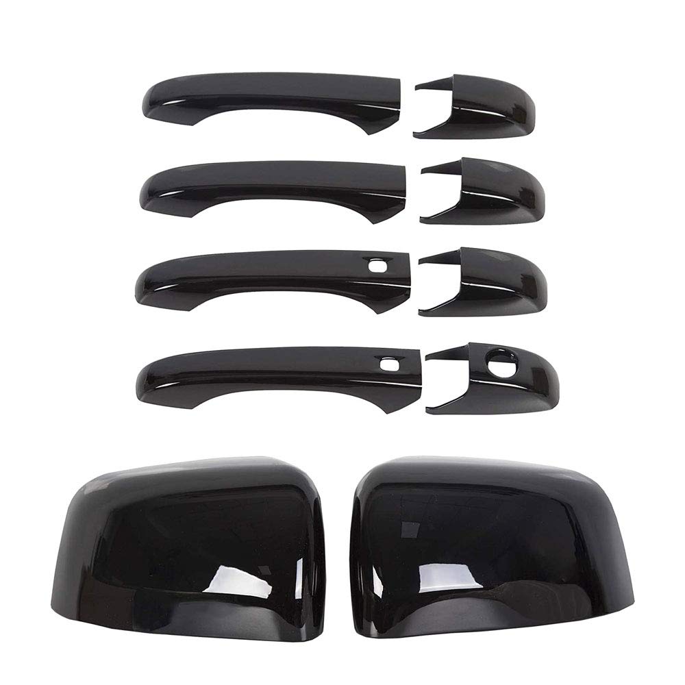 Sportuli top-half mirror cover left for Jeep Grand Cherokee and Dodge Durango enhances exterior style.
