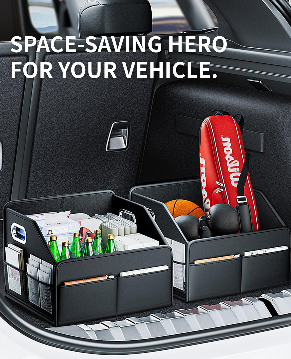 SportySizz side pockets add extra space for small items and snacks.
