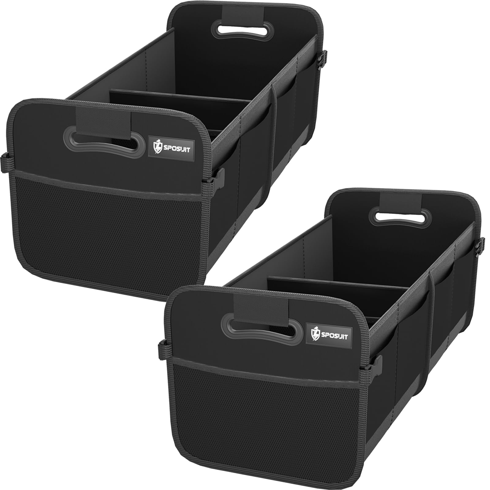 Sposuit trunk organizer 70L collapsible design keeps groceries tidy and accessible.