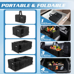 Sposuit Trunk Organizer lateral dividers enable flexible item arrangement