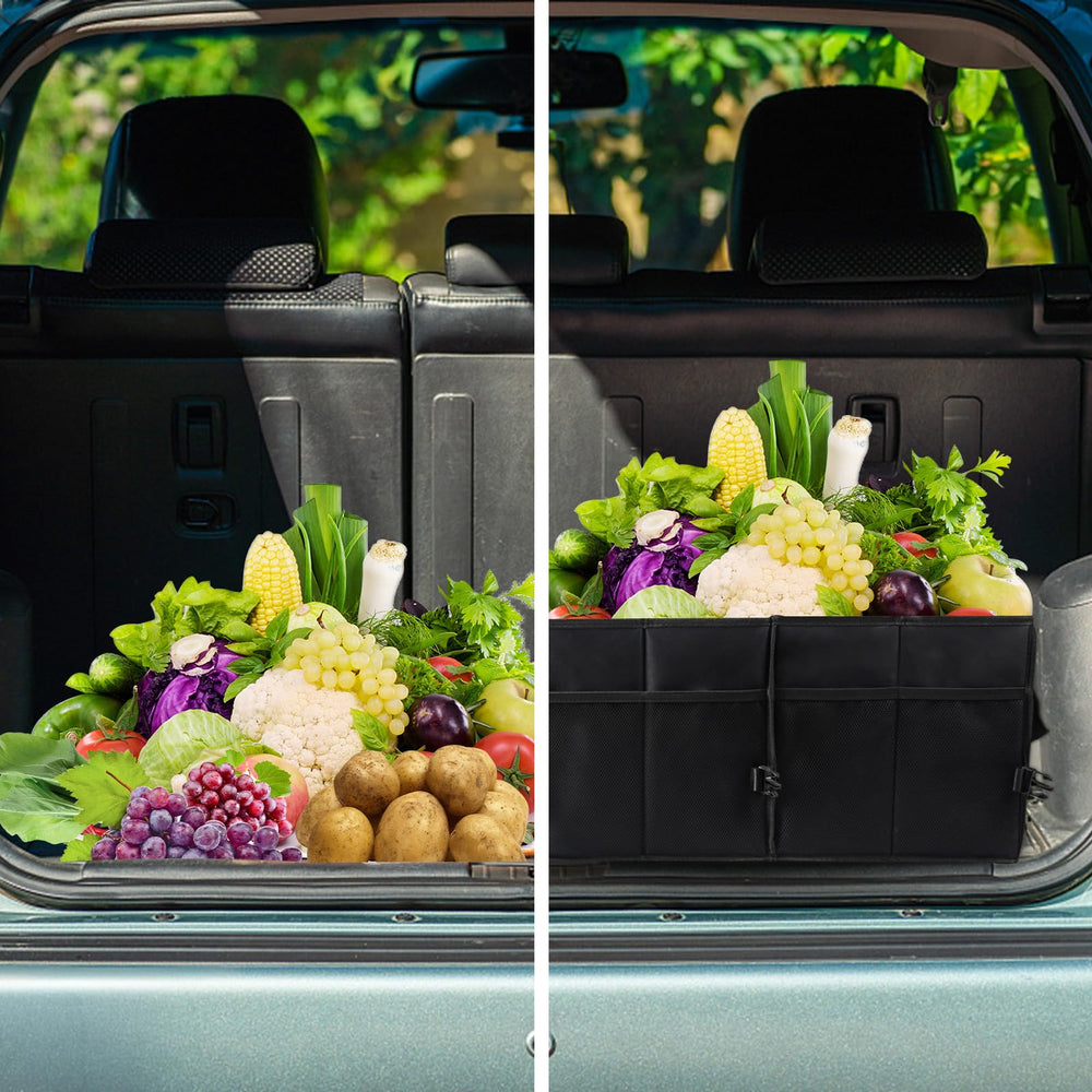 Sposuit trunk organizer mesh pockets keep small items organized and accessible