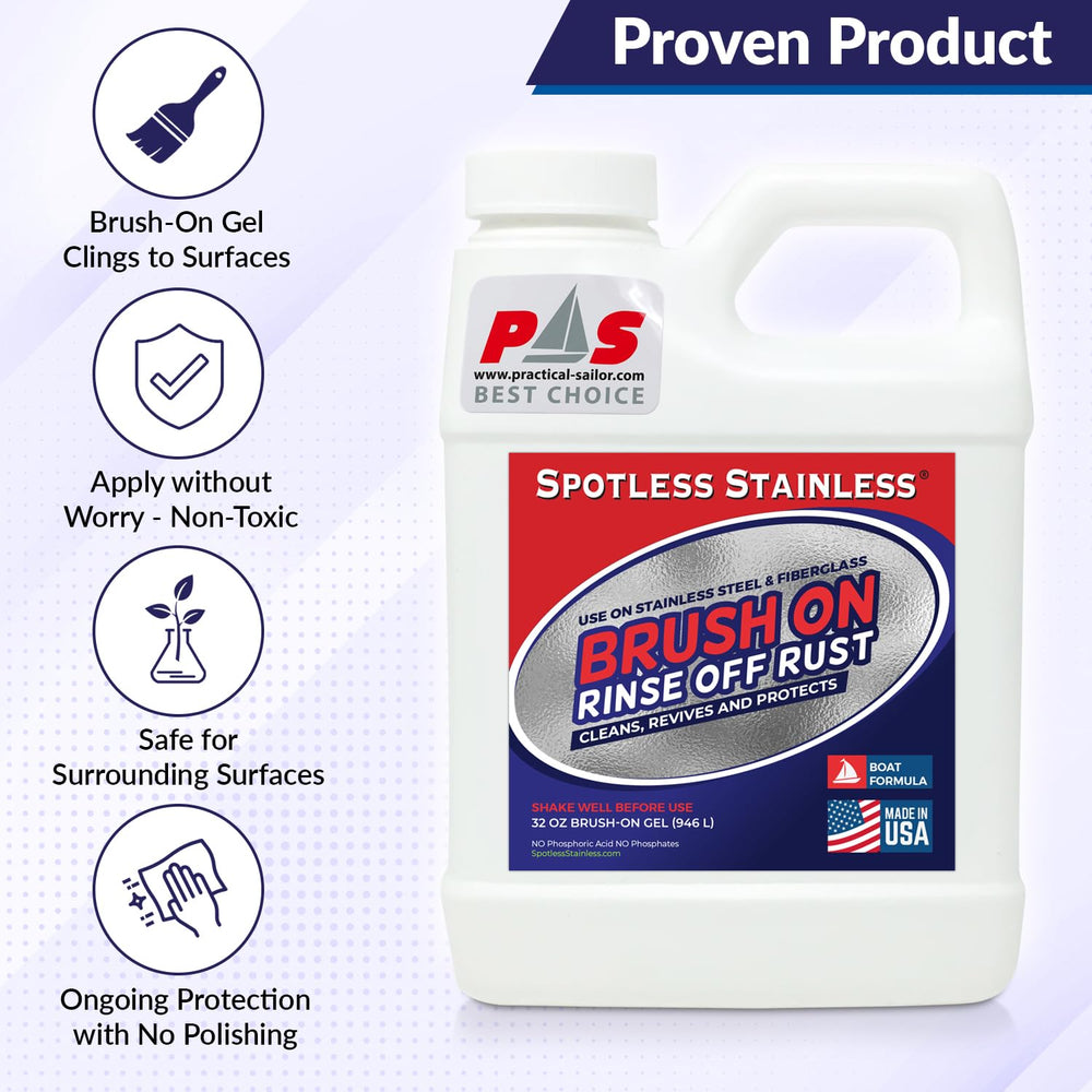 Spotless Stainless protects stainless with a renewed chromium oxide barrier