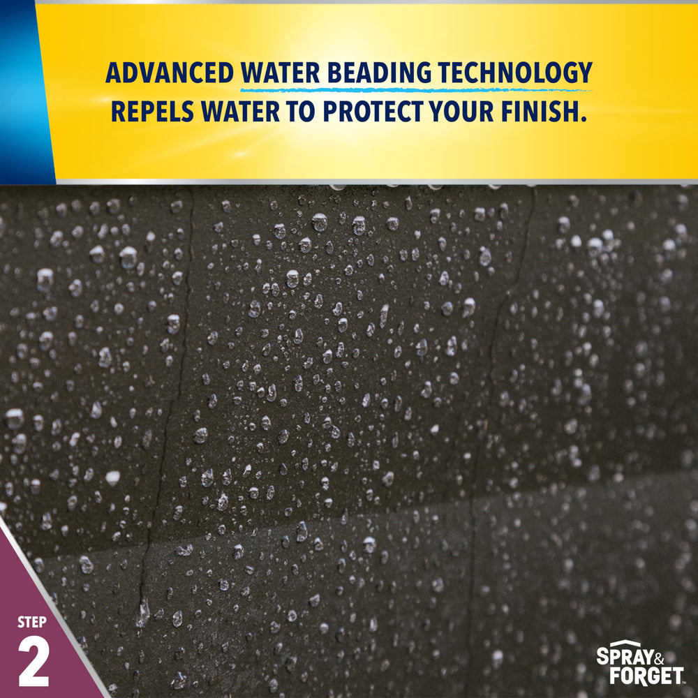 Spray & Forget RV & Camper Wax application for even coverage