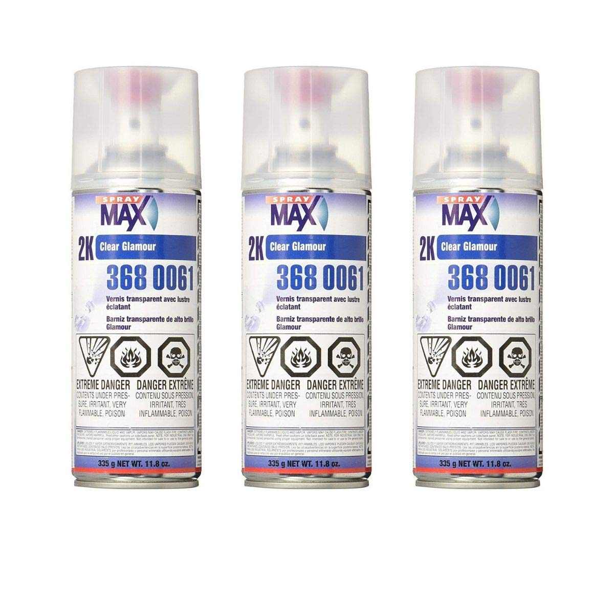 SprayMax 2K Glamour high gloss clear aerosol finish for a durable showroom shine.