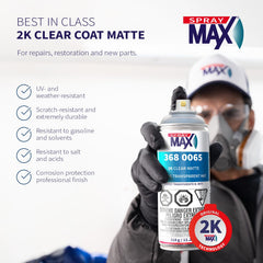 SprayMax 2K Matte Clear Coat can demonstrates quick activation without mixing.