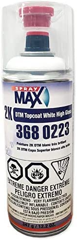 SprayMax 2K Topcoat applied on plastic yields durable gloss finish.