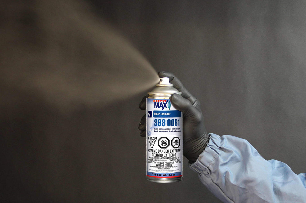 Mirror-like gloss and depth from SprayMax USC 2K clearcoat aerosol