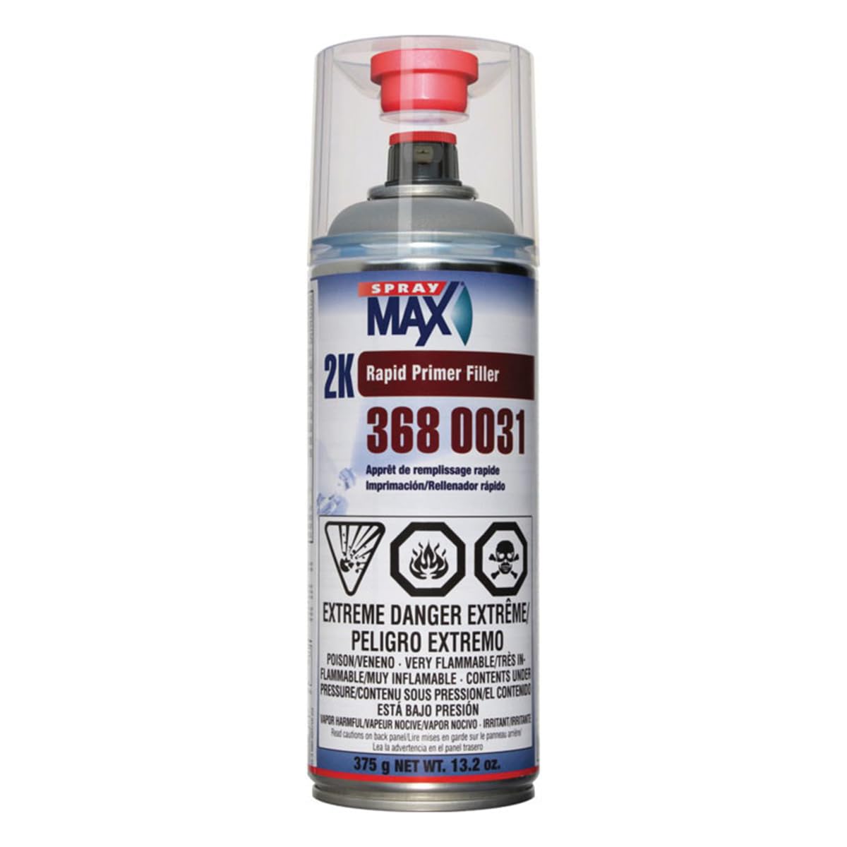 SprayMax USC-3680031 rapid primer filler gray for metal priming and smooth sanding before color