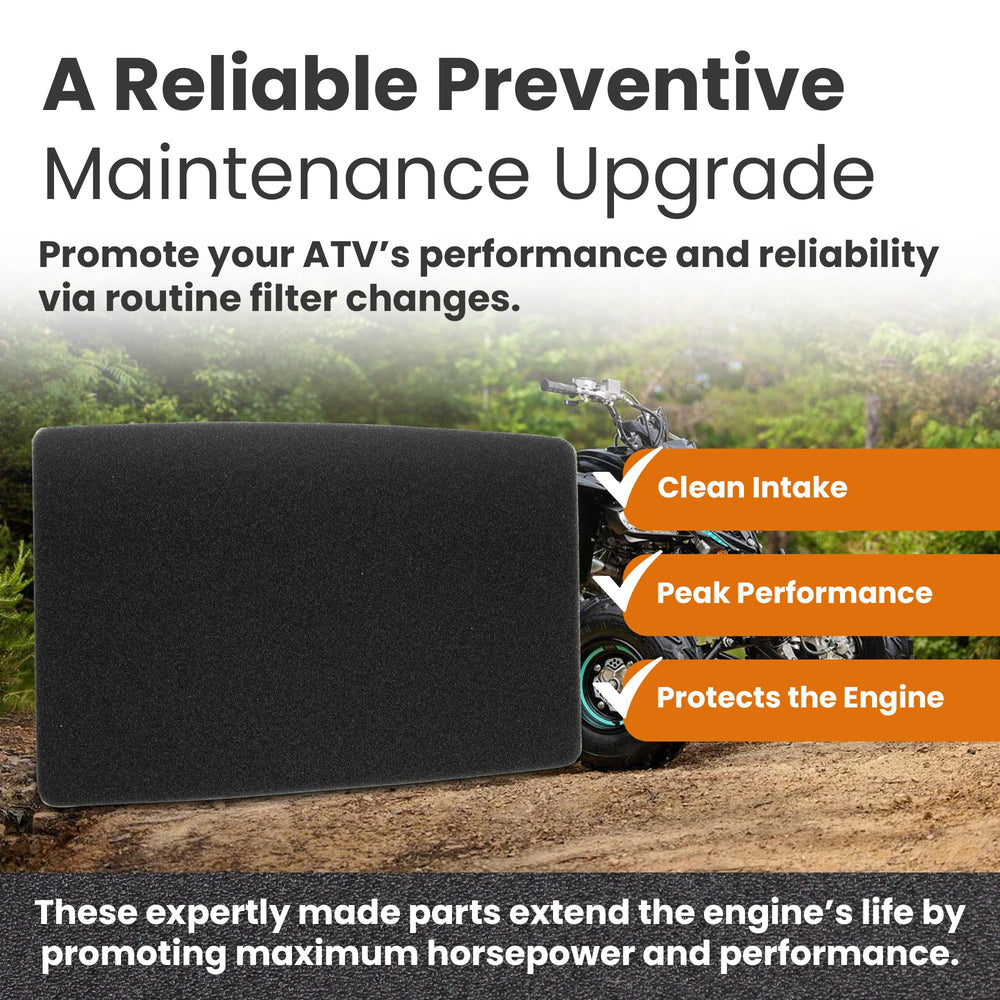 Spree Powersport air filter seal and mounting detail ensures snug fit.