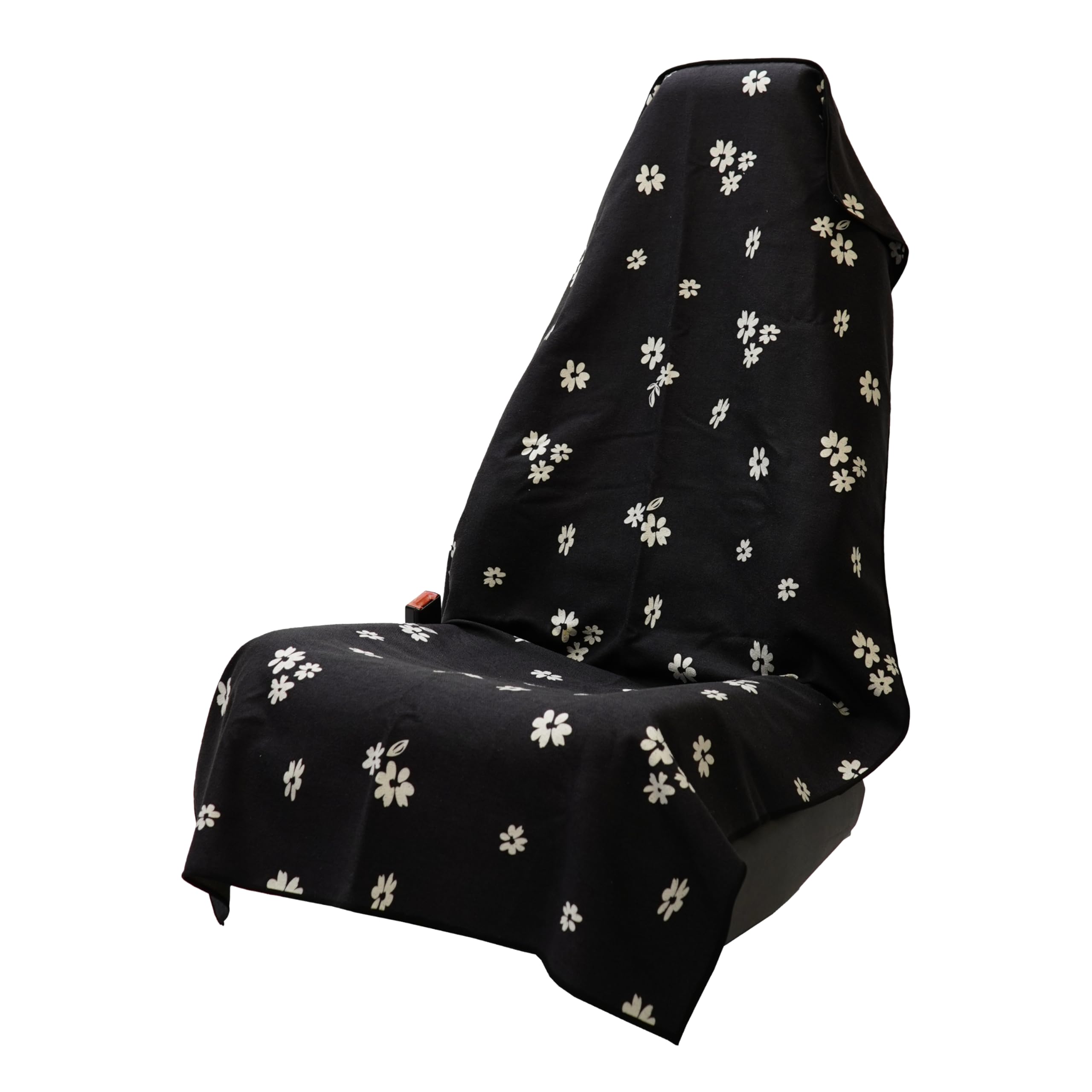Sprints athletic towel on car seat cover absorbs sweat for easy cleanup