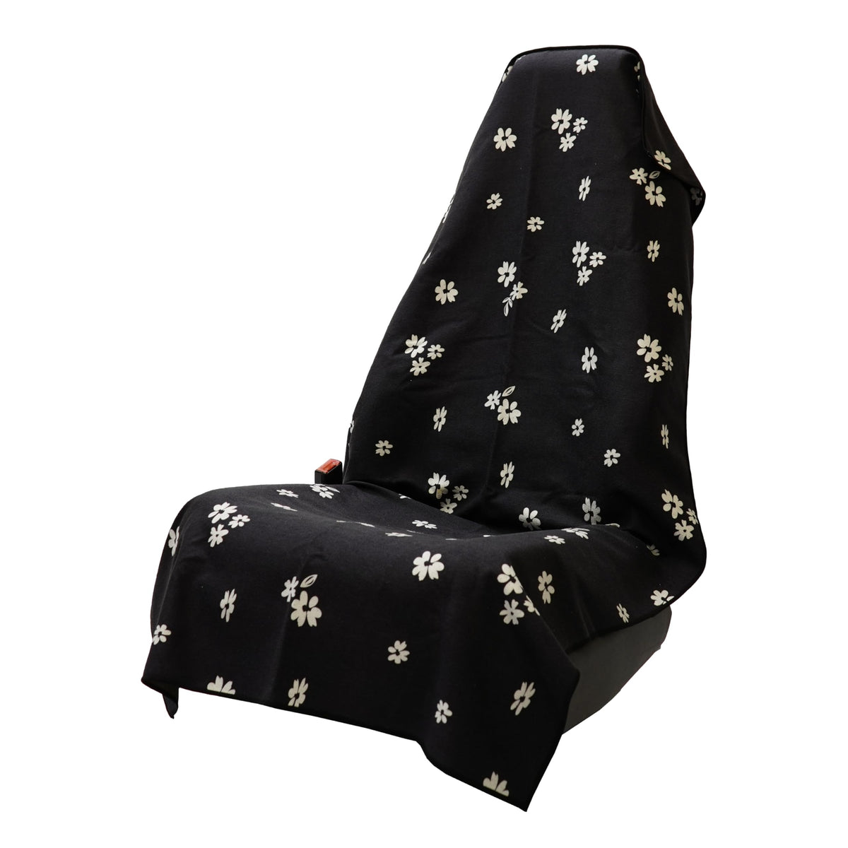 Sprints athletic towel on car seat cover absorbs sweat for easy cleanup