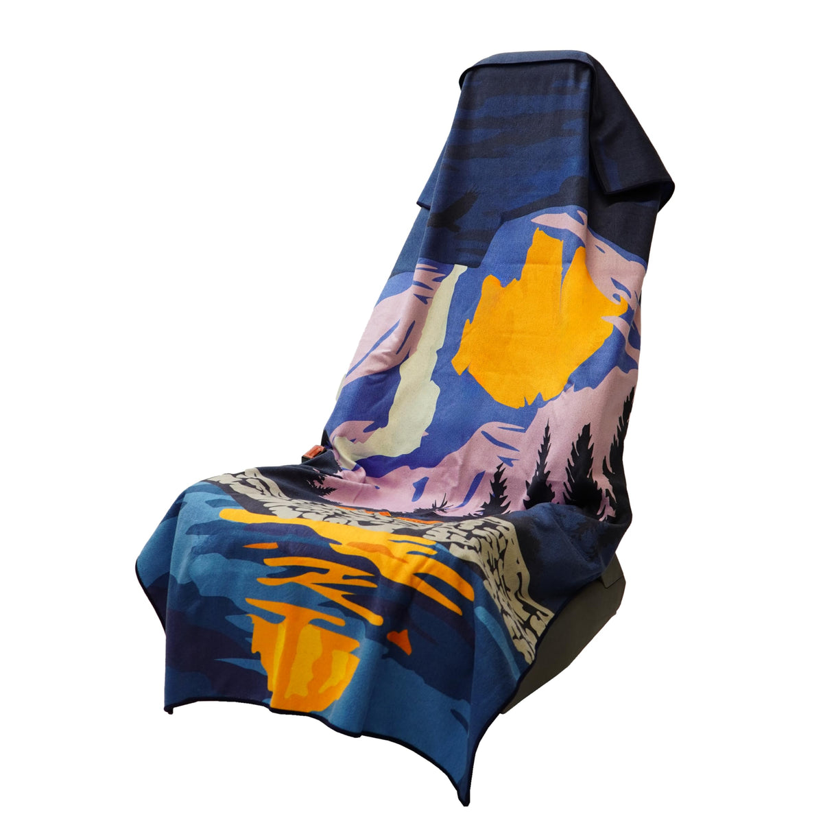 Sprints athletic towel full-size car seat cover in Yosemite protects upholstery