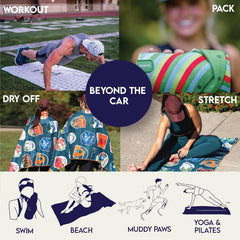Compact burrito-size roll of the Sprints towel for easy packing