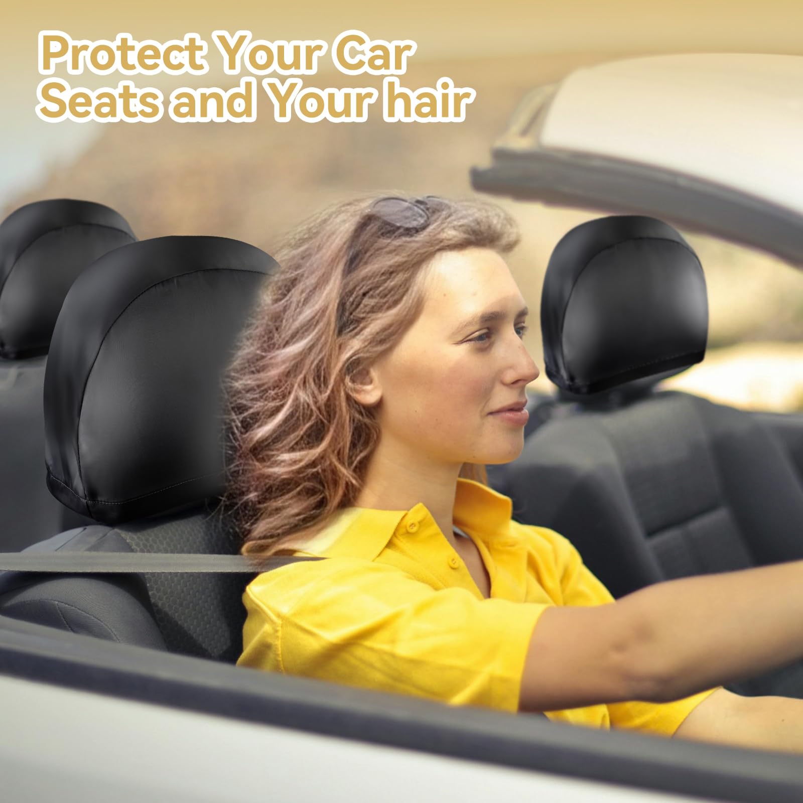 Sprouterie gift-ready satin headrest cover packaging for car lovers.
