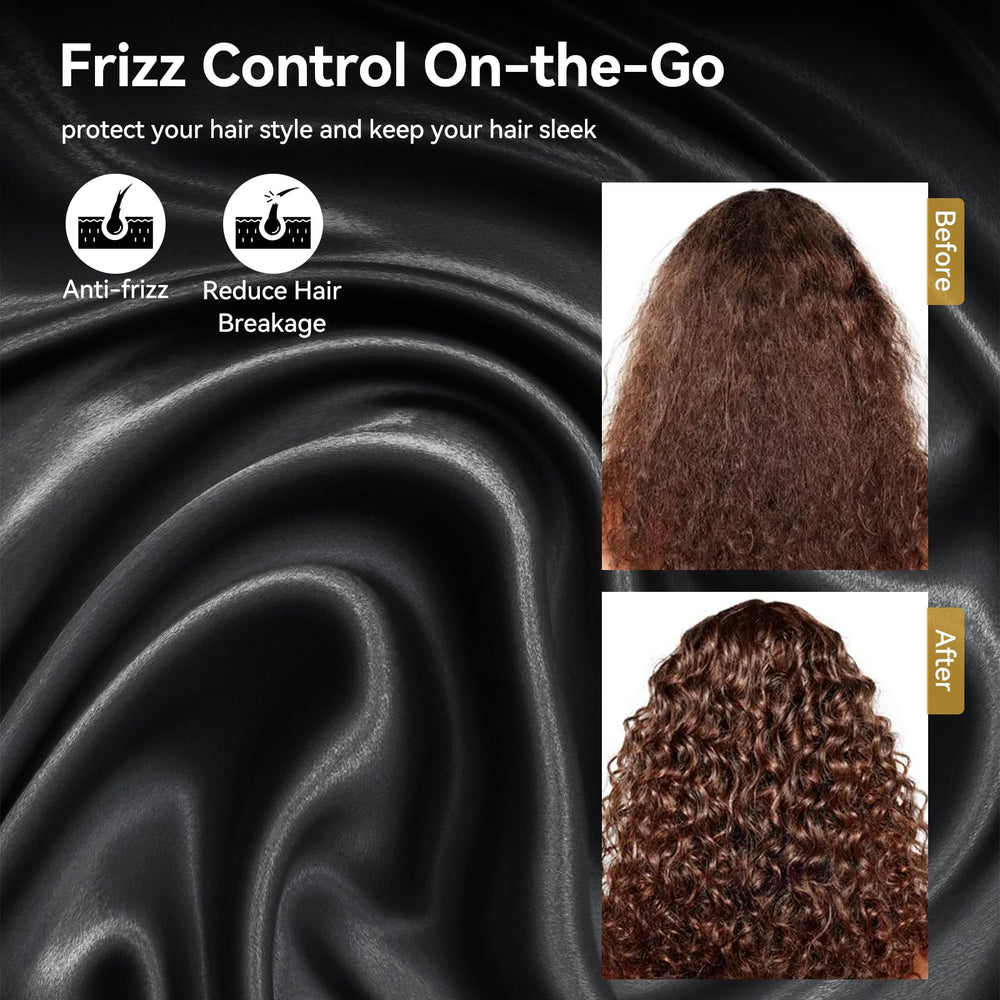 Sprouterie headrest cover with hair-protection satin texture for smooth rides.