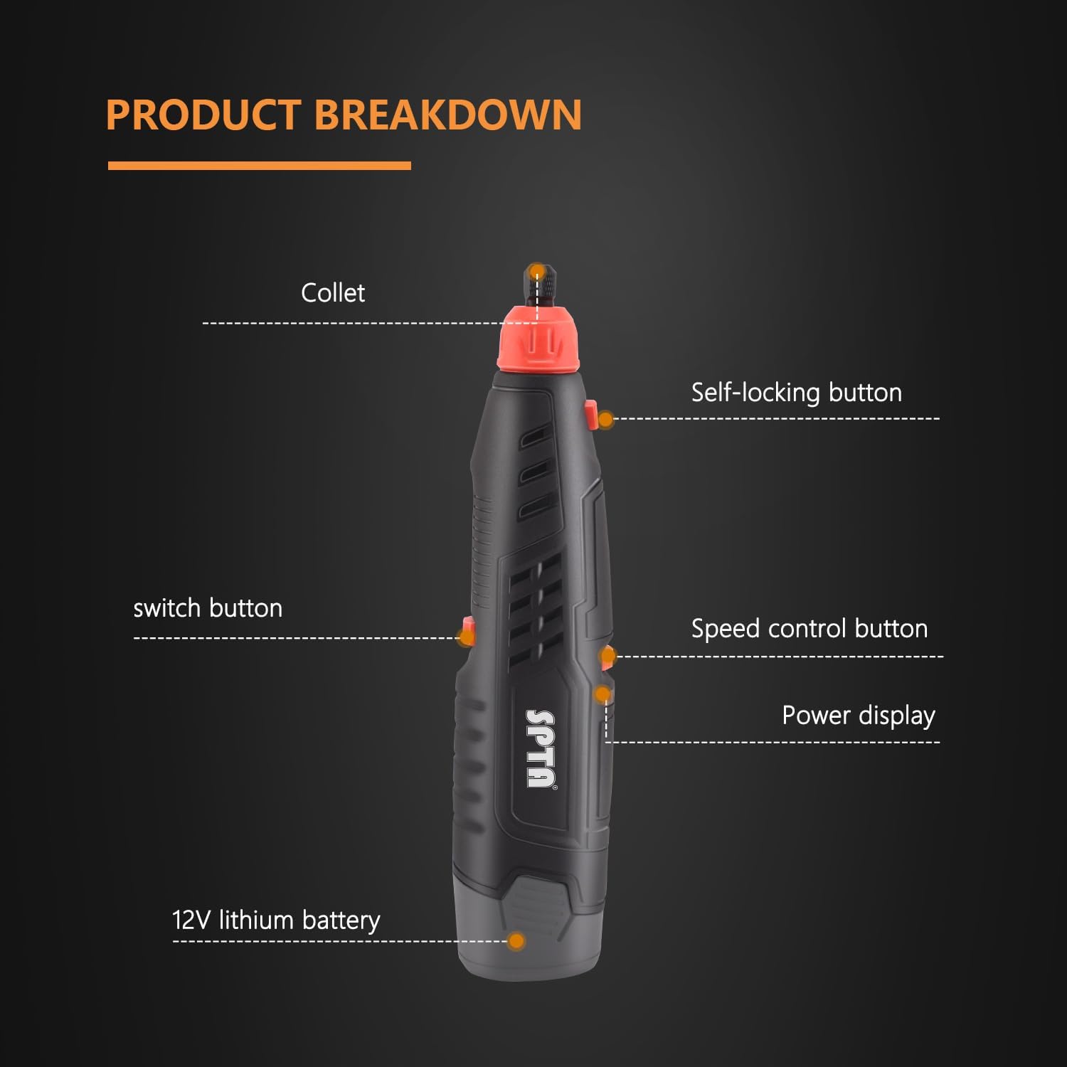 SPTA 12V Li-ion battery detail polisher powering long sessions for car detailing