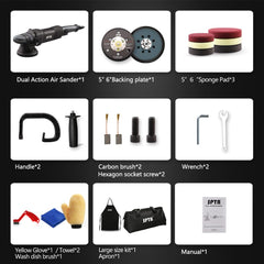 SPTA 5-inch polishing pads kit enhances finish during waxing and polishing