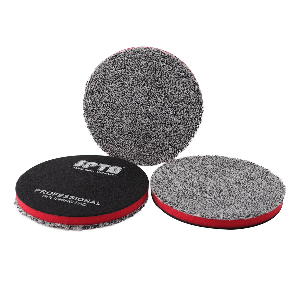 SPTA 5-inch cutting pad front view shows compact design for versatile polishing