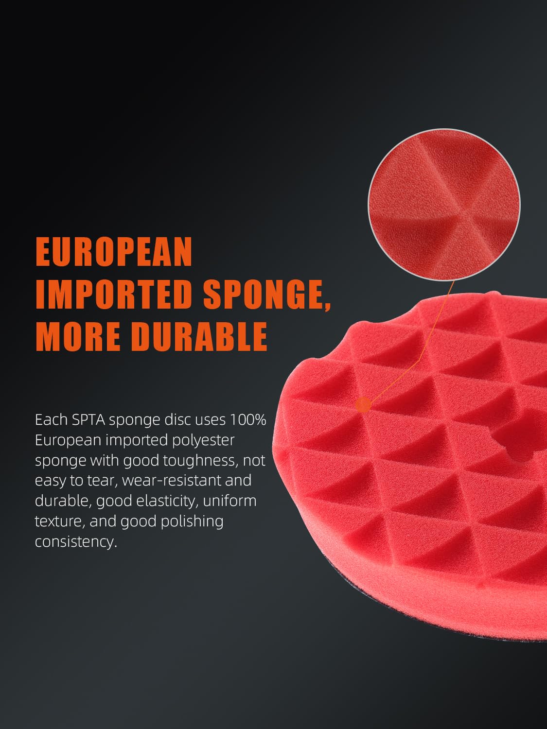 SPTA 6-inch pad showing backing-plate compatibility for quick swap