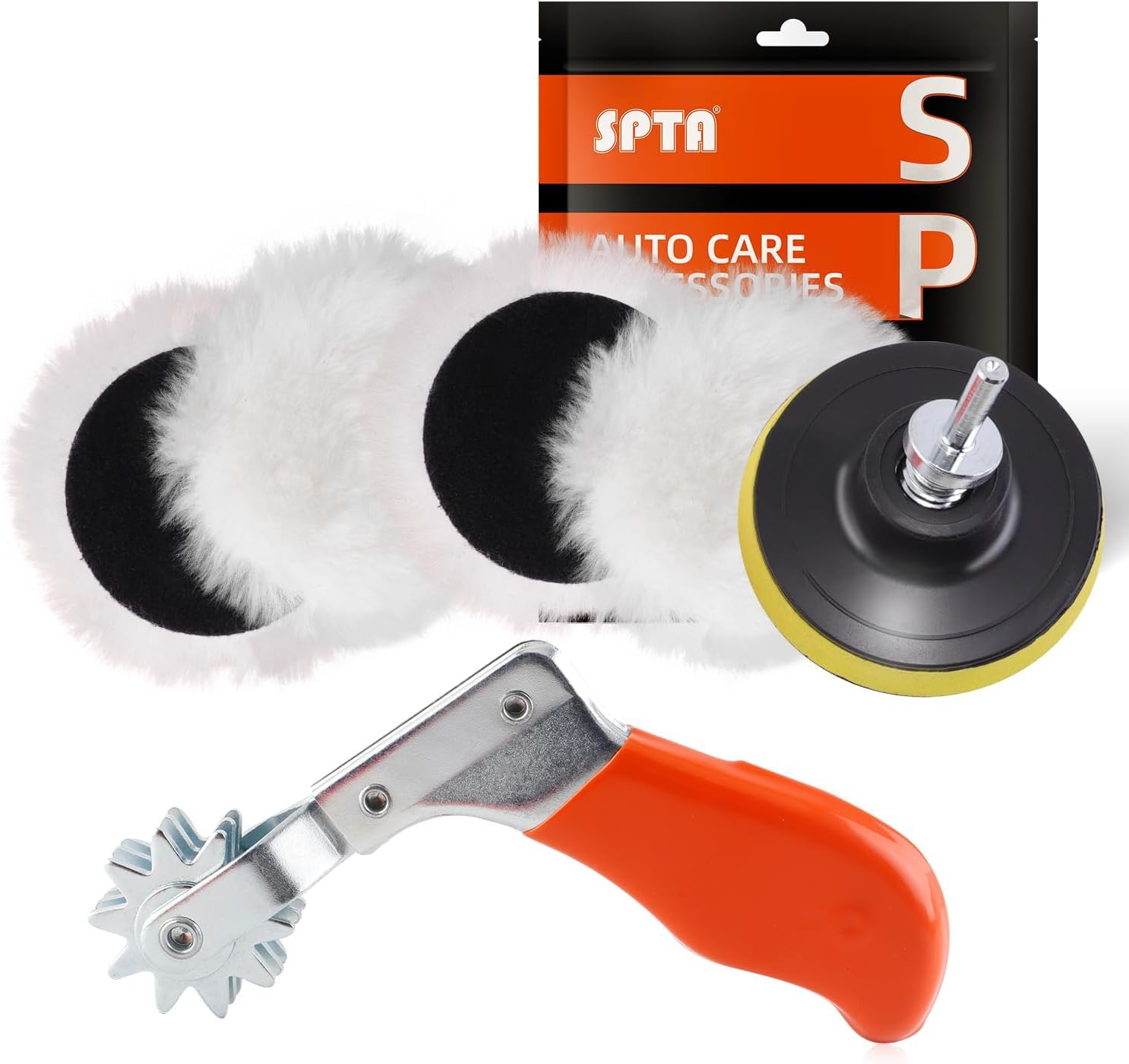 SPTA 7-piece wool pad kit on display