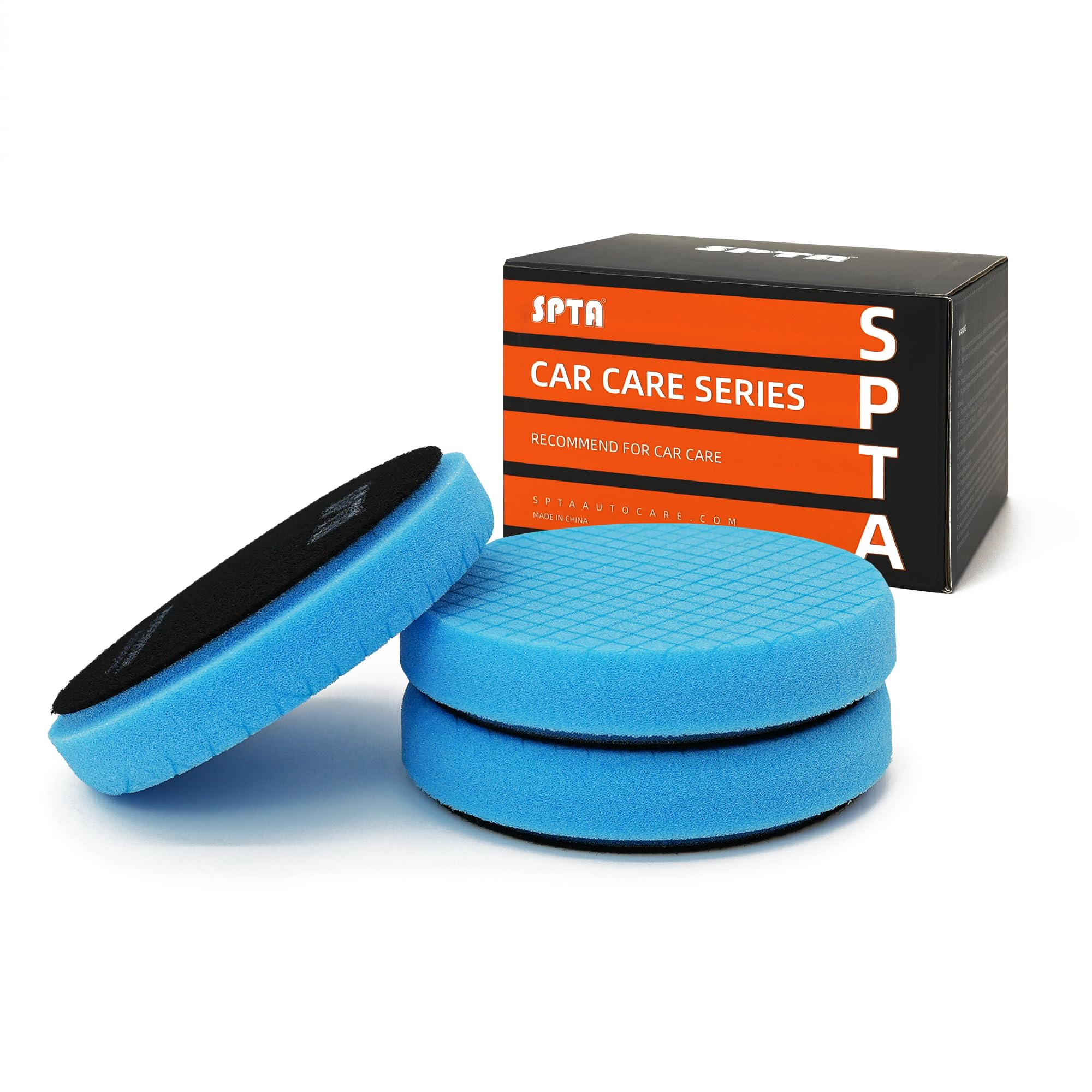 SPTA Blue T60 pad with 6.5 inch face for efficient polishing on vehicles