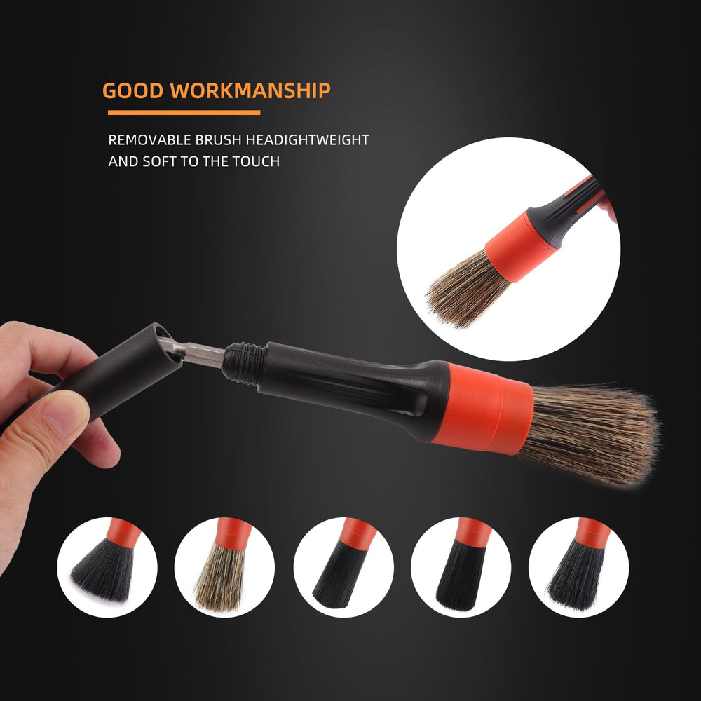 SPTA boar hair detail brush close-up highlighting gentle cleaning