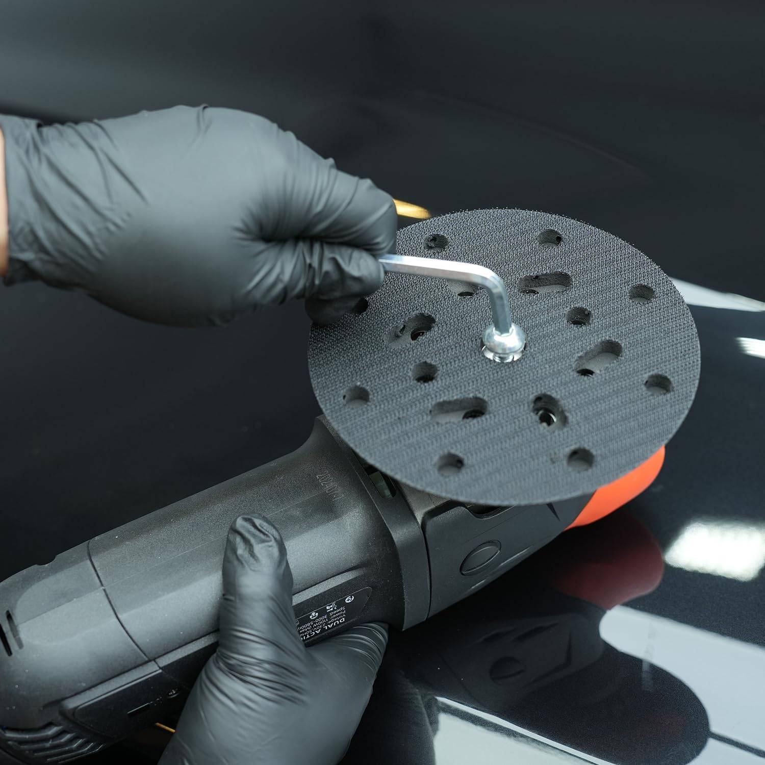 SPTA BP604 easy installation on a DA polisher.