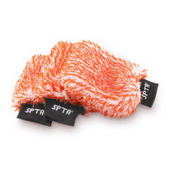 SPTA car wash mitt 3pc set ready for safe, scratch-free vehicle cleaning