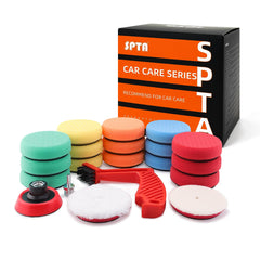 SPTA drill polishing pads kit with foam pads for car waxing and polishing