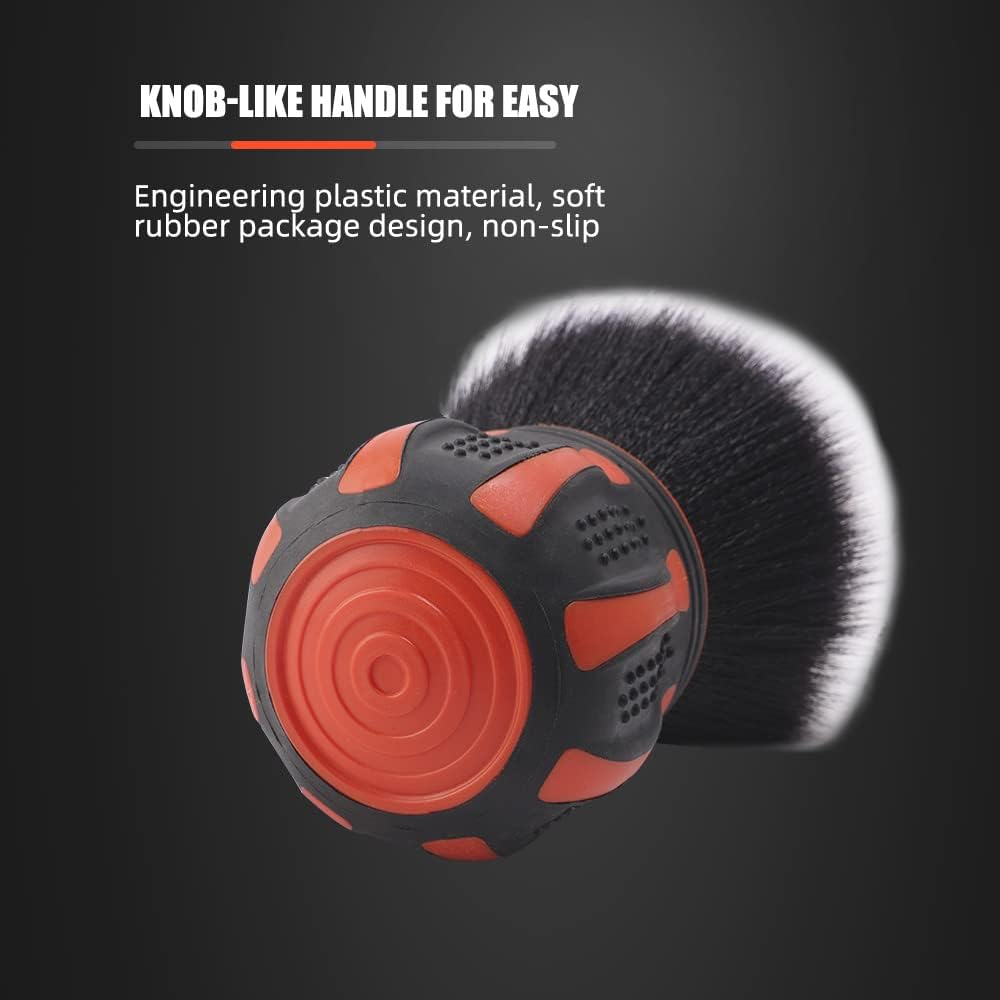 SPTA ergonomic curved handle offers comfortable grip for extended detailing sessions.