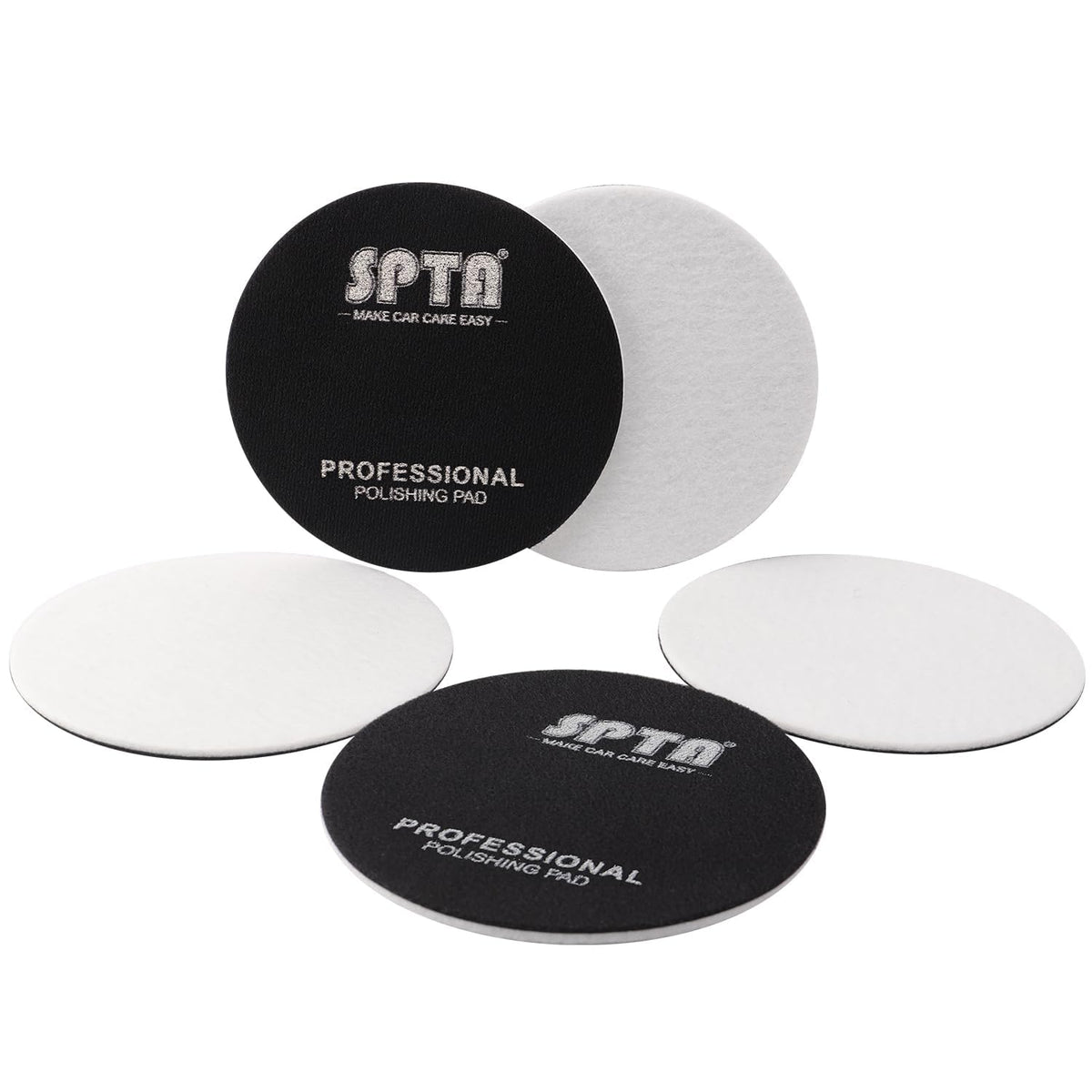 SPTA glass polishing discs set for smooth car windows and lenses