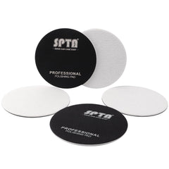 SPTA Glass Polishing Pad 5in pack front view highlights durable microfiber construction for scratch-free polishing.