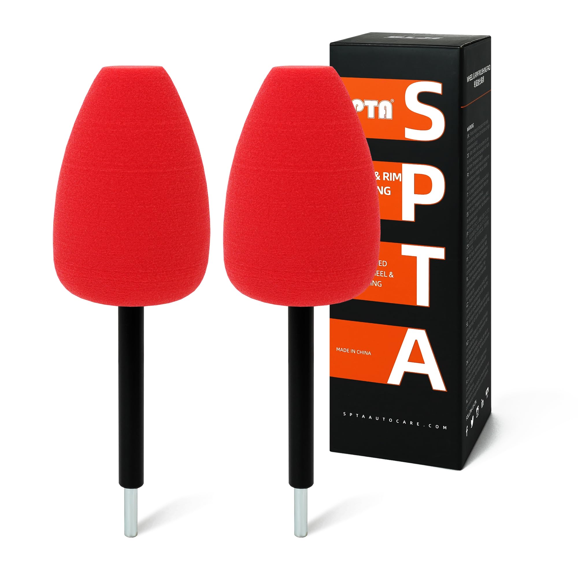 SPTA metal polishing tool with drill attachment for wheel finishing and shine