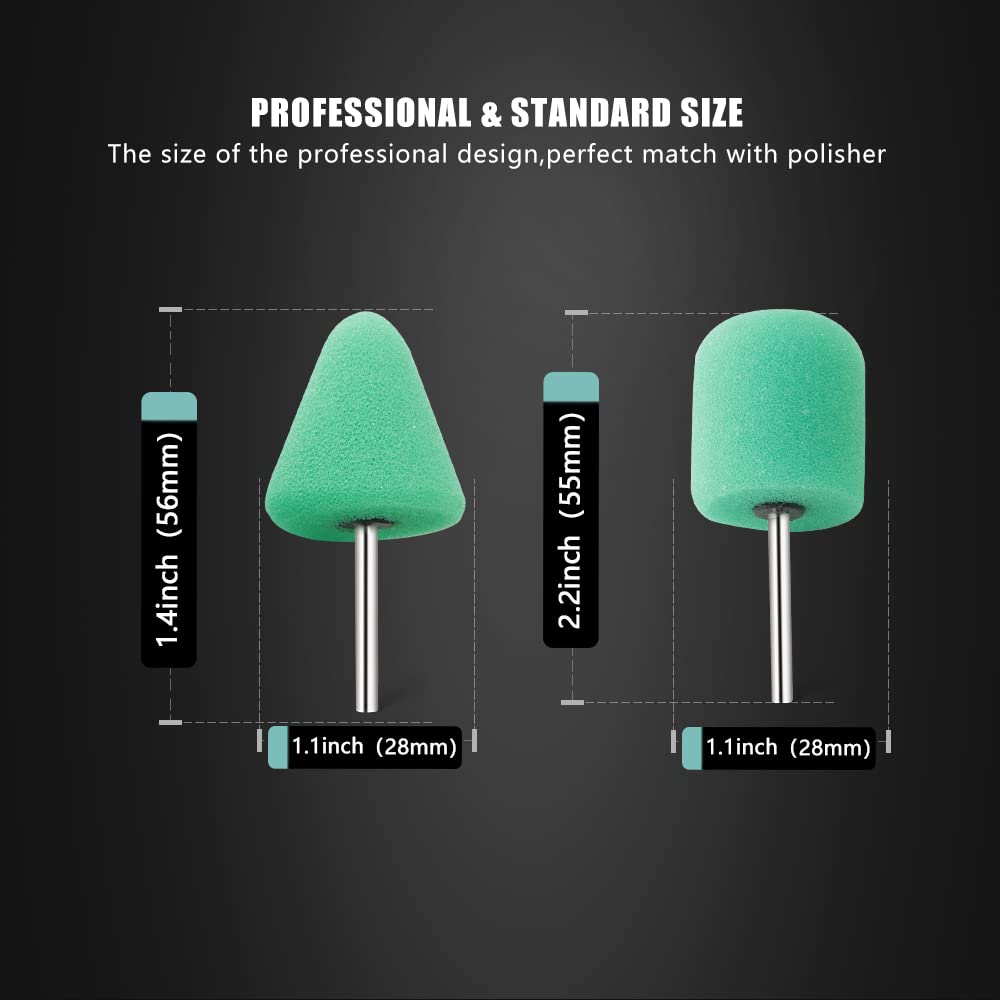 SPTA mini buffing pads mini-polishing-ball-green ideal for recessed areas and trim