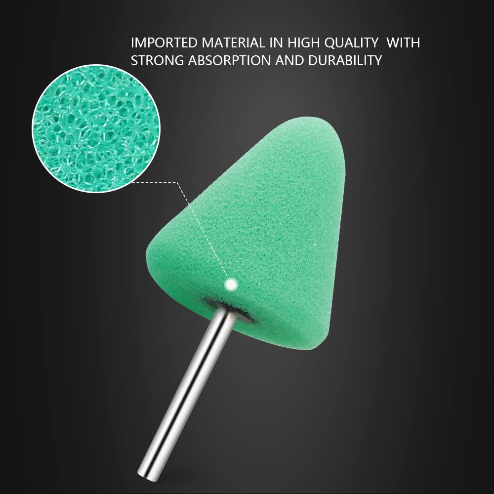 SPTA mini buffing pads mini-polishing-ball-yellow helps remove grime from joints and panels