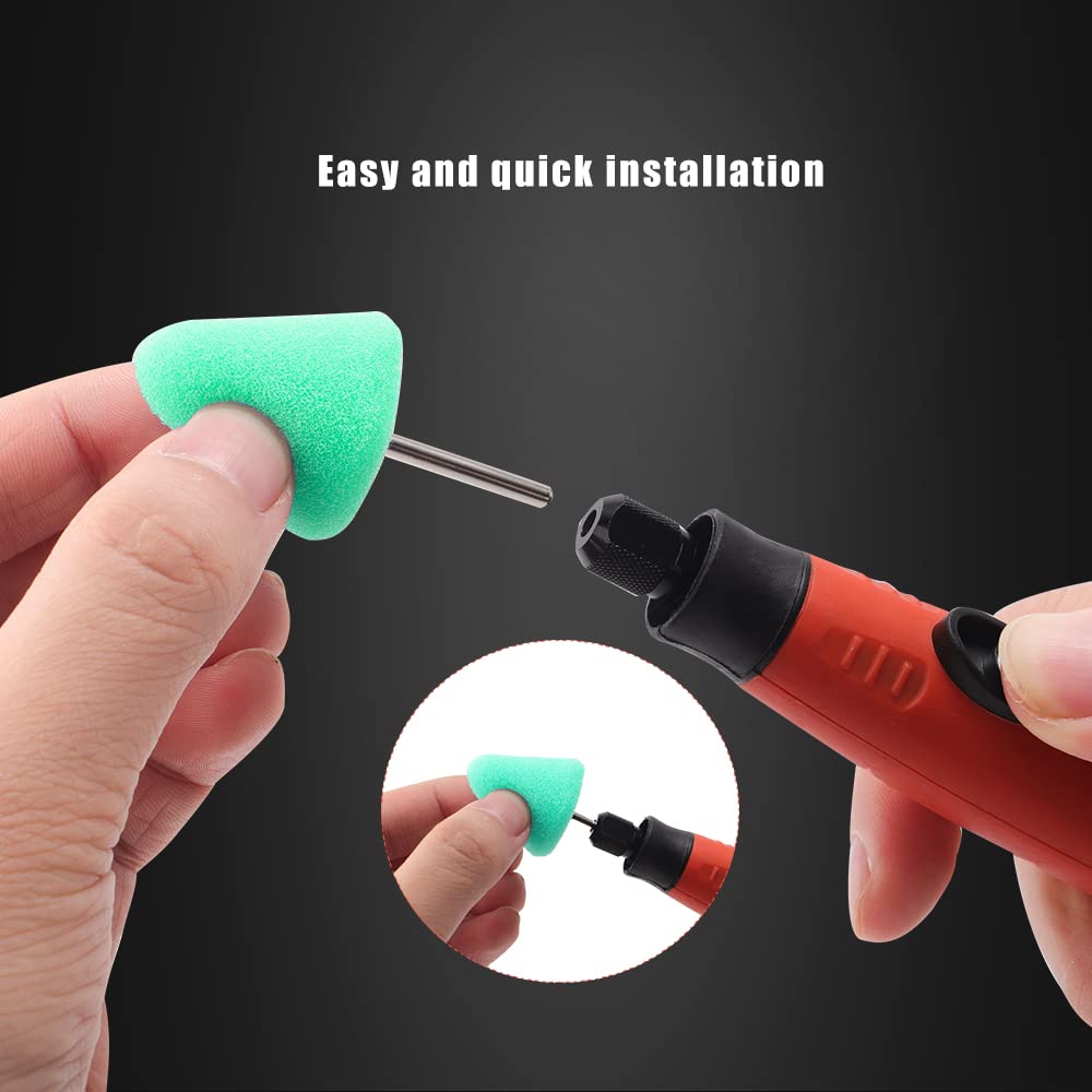 SPTA mini buffing pads rotary-tool-compat ensure easy setup with drills and rotary tools