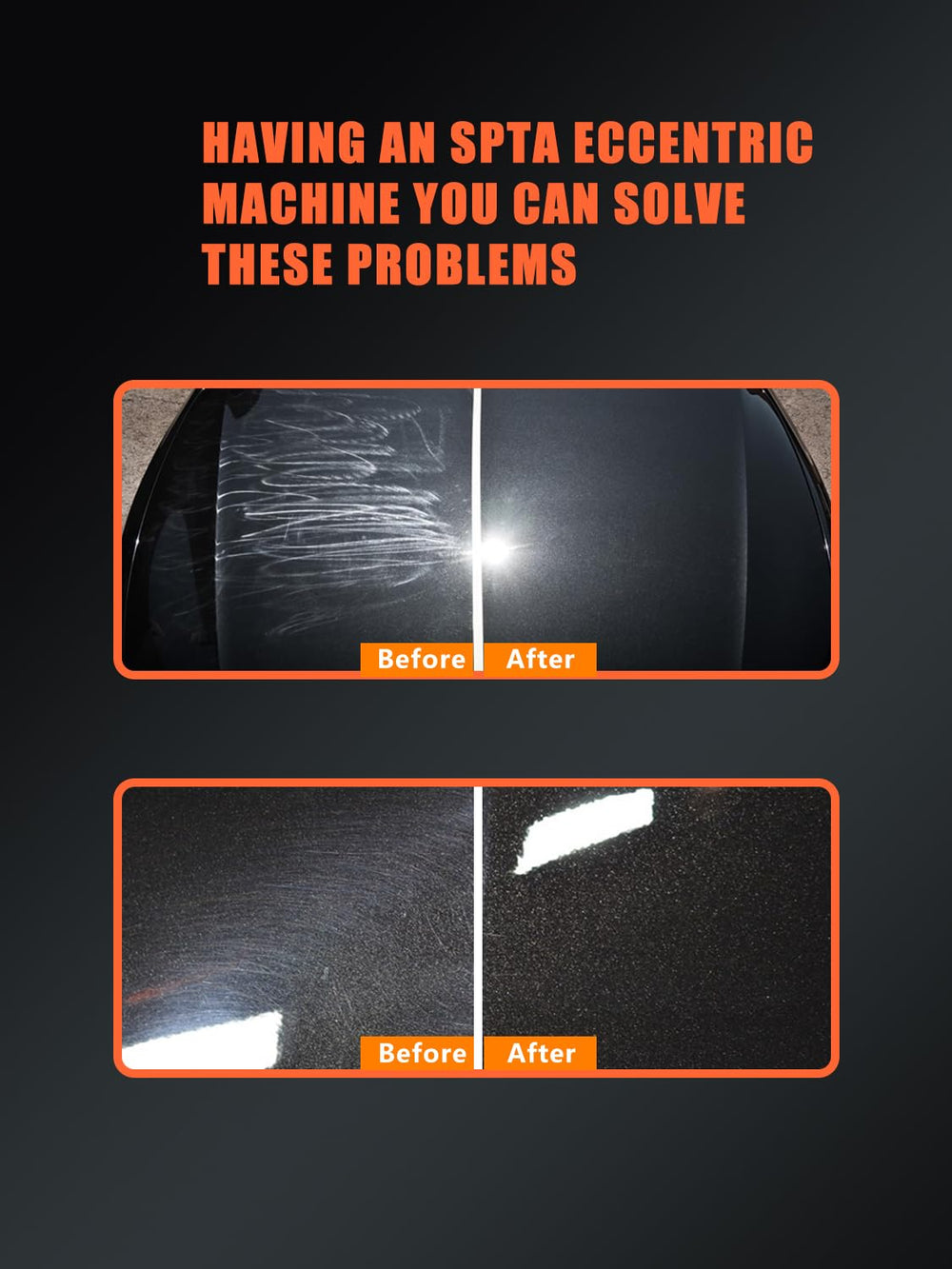 SPTA wool pads help refine tough imperfections on clear coats.