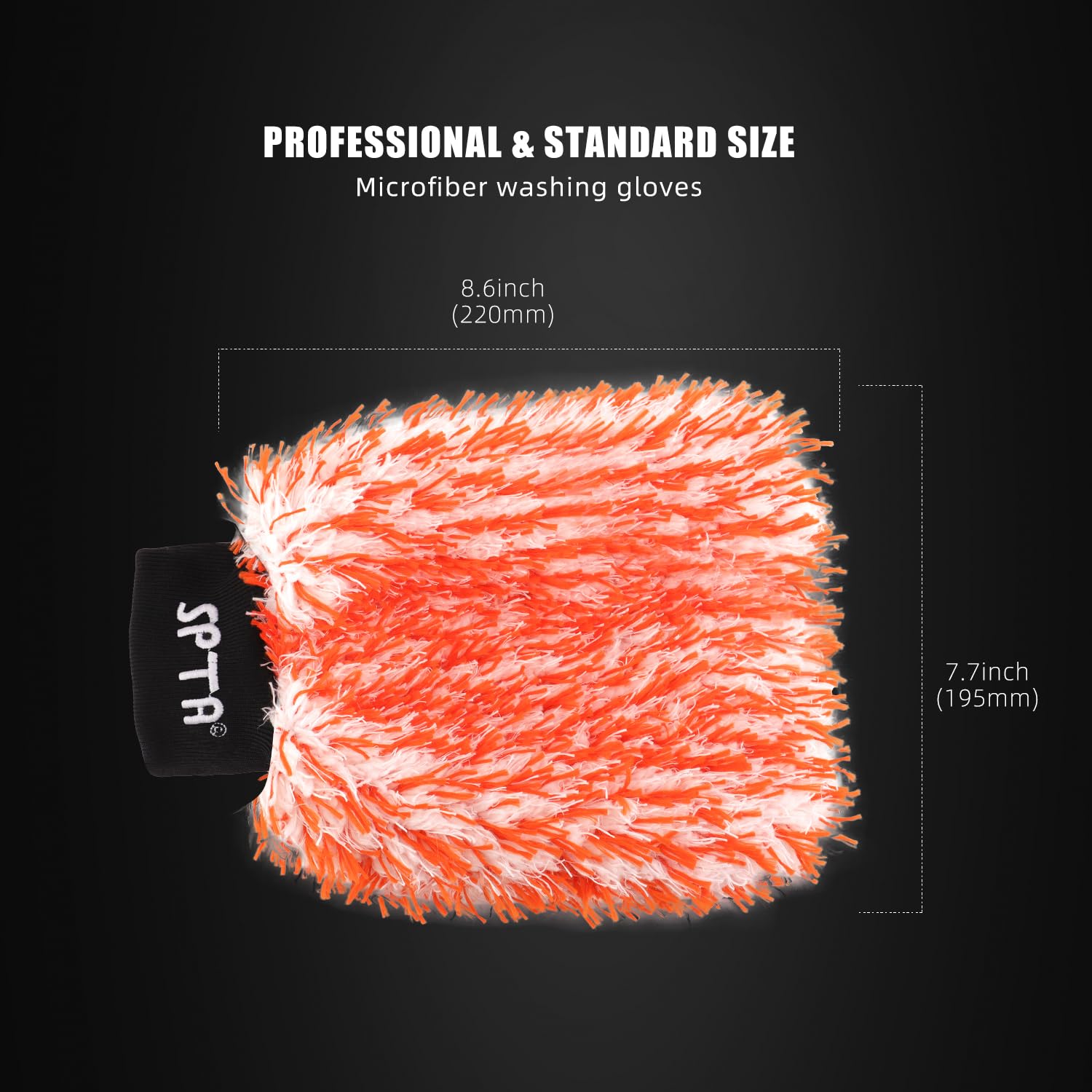 SPTA soft plush microfiber mitt delivers gentle touch on coated surfaces
