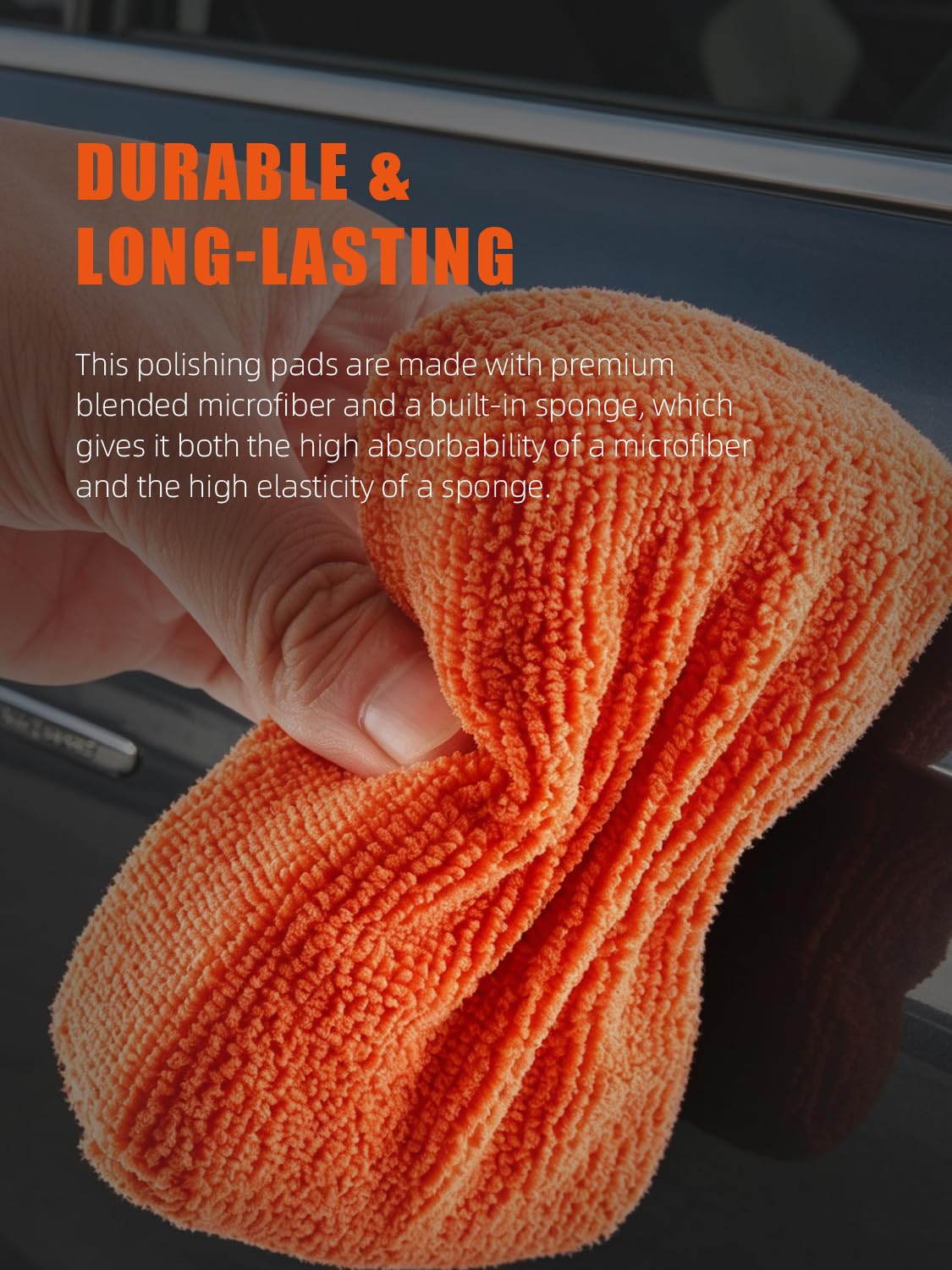 SPTA Multi-Purpose Detailing Pad ideal for tire dressings, leather conditioners, and trims.