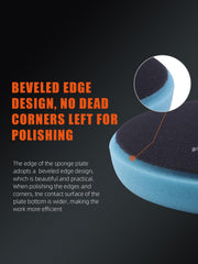 SPTA orange wool buffing pad for aggressive cut with grip