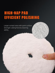 SPTA pad side view highlighting thickened sponge for cushioned polishing.