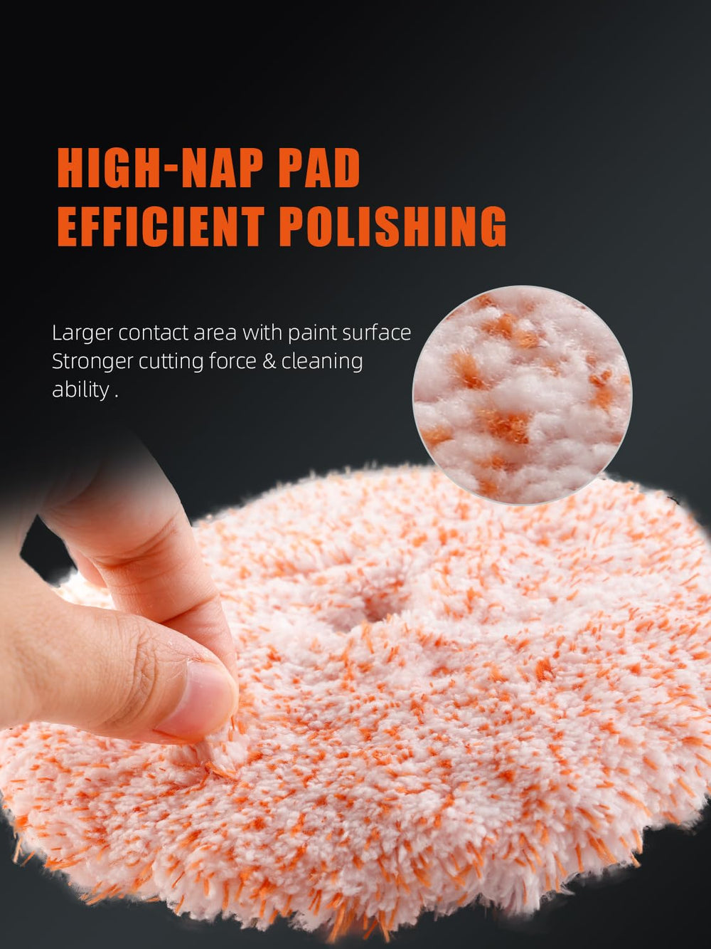 SPTA polishing machine-ready pad demonstrated with a rotary polisher
